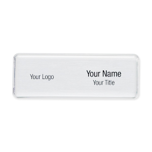White Vinyl Name badge